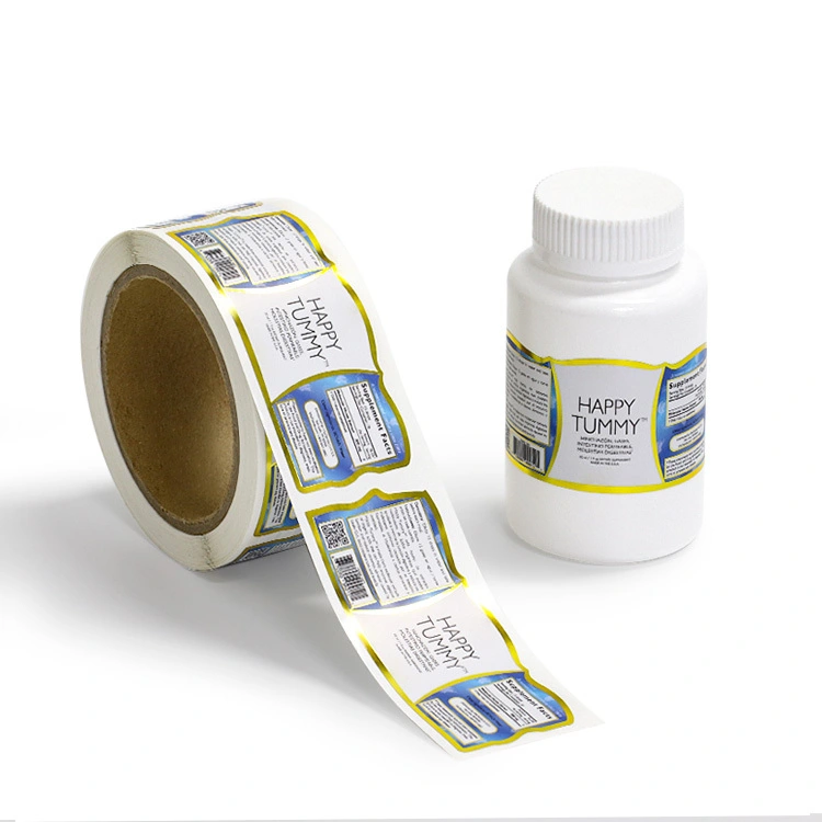 Custom Printed Round Waterproof Vinyl Self-Adhesive Stickers 1