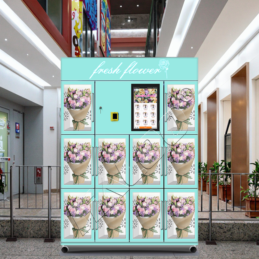 Haloo Vending Machine Supplier Vendo Distributeur Automatique De Fleurs Bouquet Vending Machine Flower Vending Machine 3