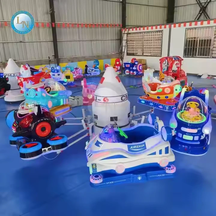 High-Quality Children's Amusement Ride – Rotating Aircraft Carousel with Music 1