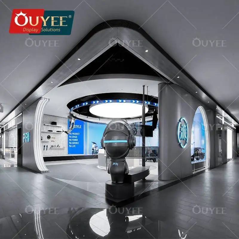 أثاث عرض داخلي لمحلات بيع الدراجات الهوائية والدراجات البخارية الكهربائية والدراجات النارية 1