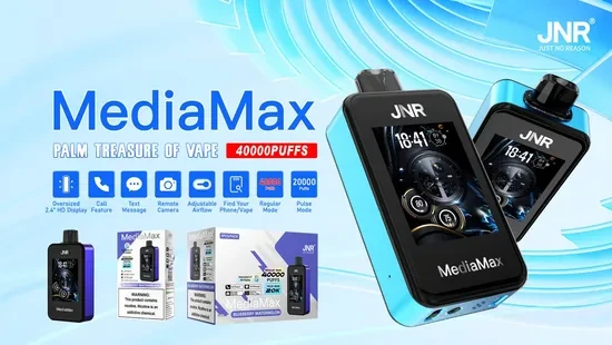 Jnr Media Max 40K Puffs Smart Vape E cigarette 40000 Puff Bar Bluetooth 1