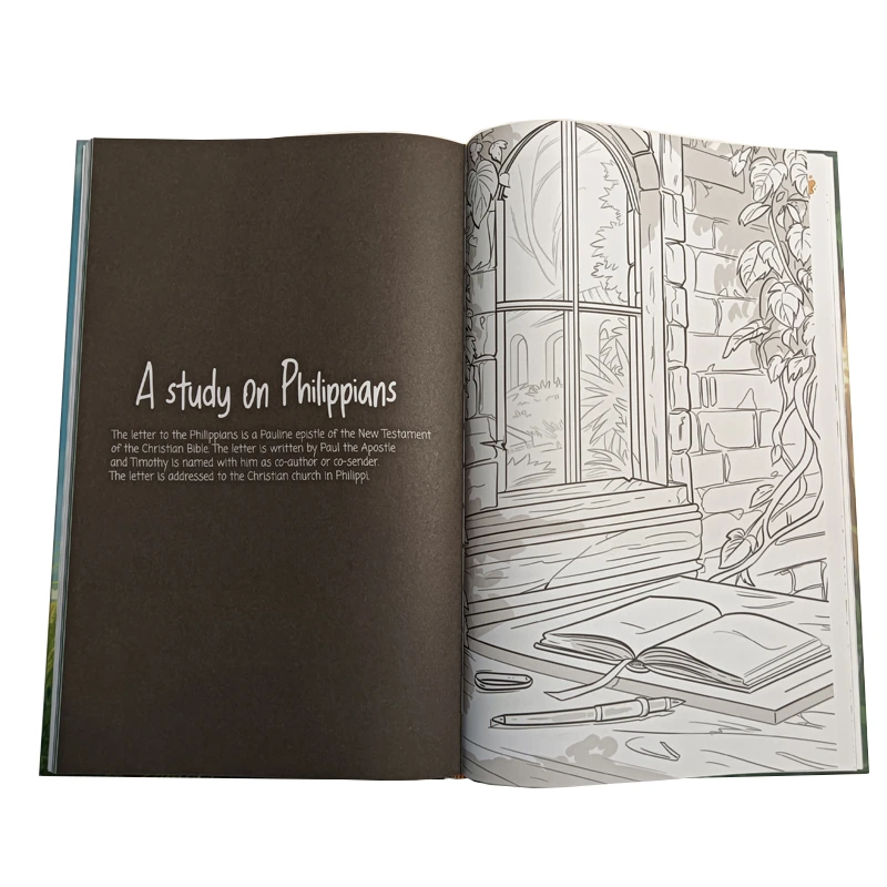 Bibbia religiosa personalizzata per bambini, stampa a colori, copertina morbida o rigida. 1