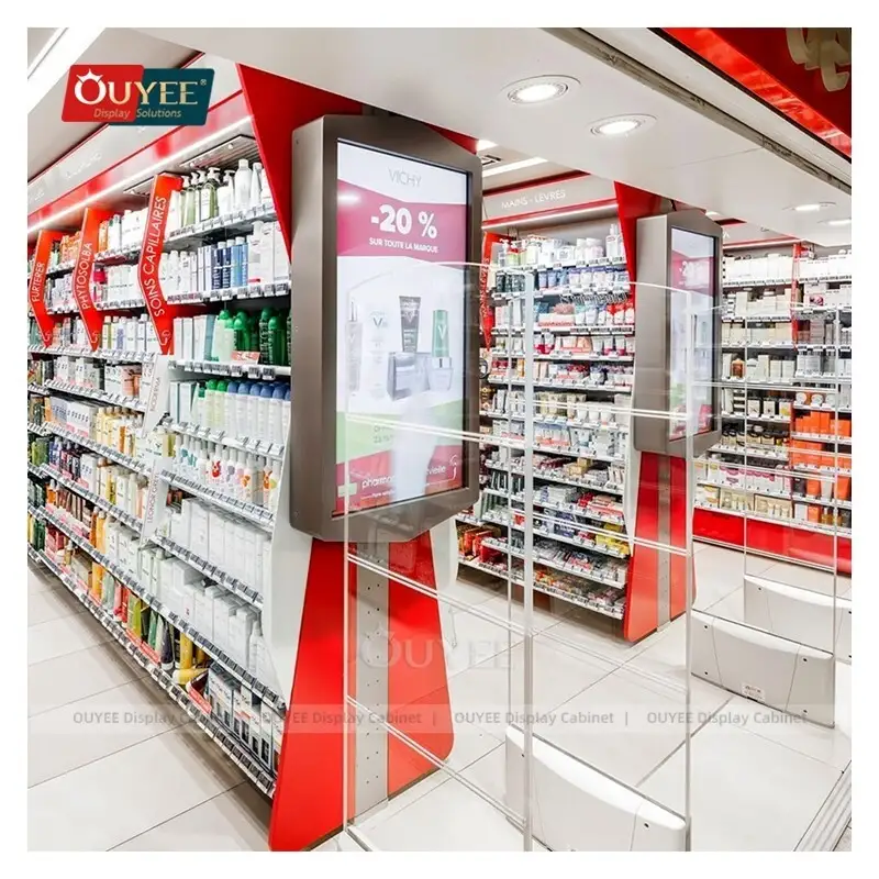 Custom Dispensary Showroom Display Cases & Pharmacy Medicine Shelves 1