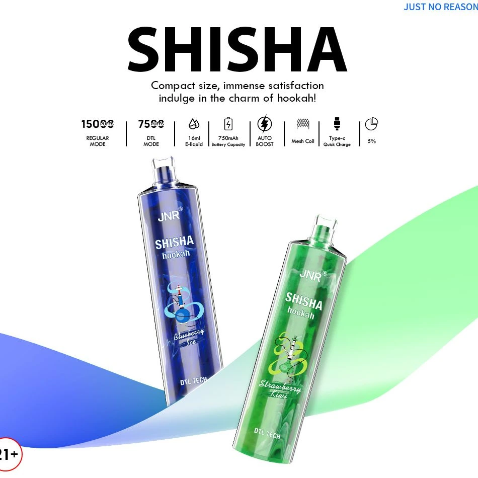 JNR Shisha Hookah 15000 Puffs MTL 15K Puff Bar Disposable Vape Pen 1