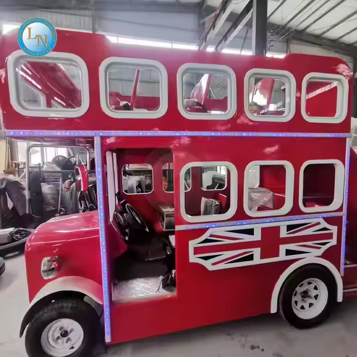 Electric London-Style Double Decker Tour Bus - Scenic & Quiet Sightseeing for City Tours & Historic Districts | LINO 4