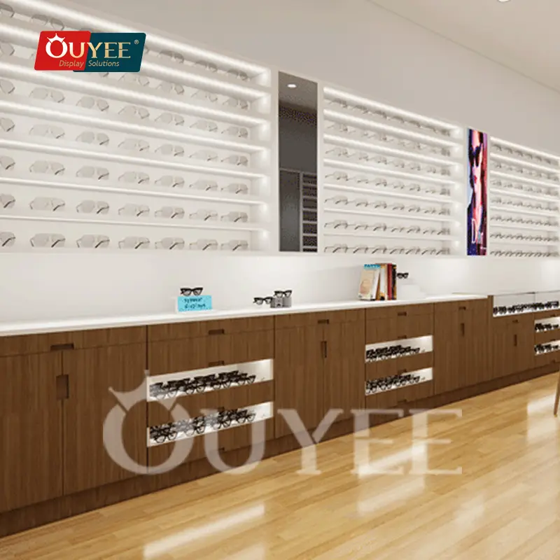 Customized Glasses Shop & Sunglasses Showcase Optical Display Cabinet 1