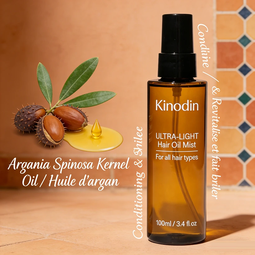 Kinodin Private Label Elegant Herbal Hair Perfume Spray - Fórmula Concentrada - Suavizante - Fragrância Duradoura - Fórmula Vegana 1