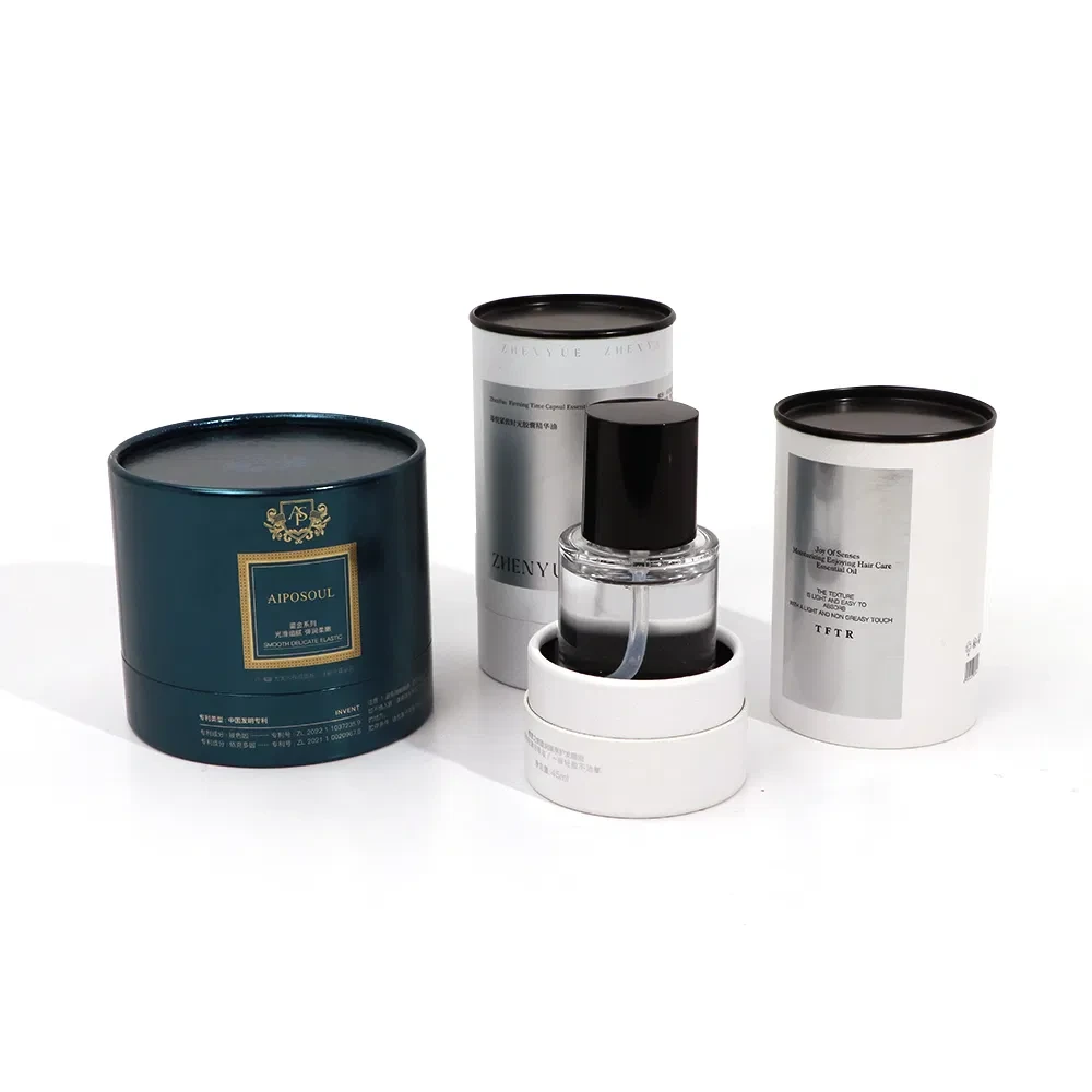 Custom Perfume Bottle Round Paper Tube Packaging Box for Perfumes Bottles 1