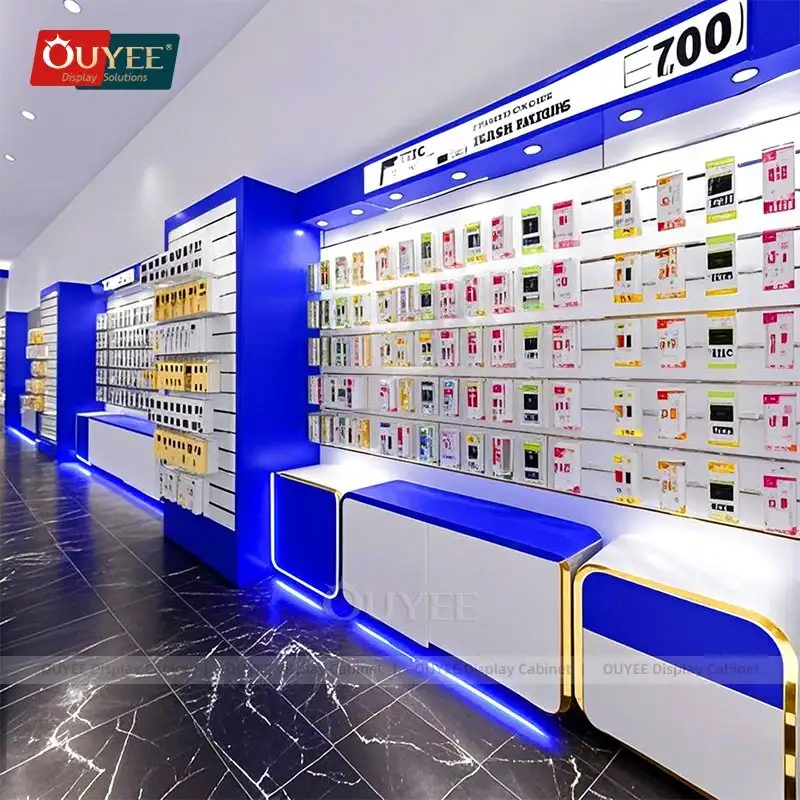 كشك لإصلاح الهواتف مع واجهة عرض زجاجية للهواتف المحمولة لإصلاح الهواتف المحمولة 1