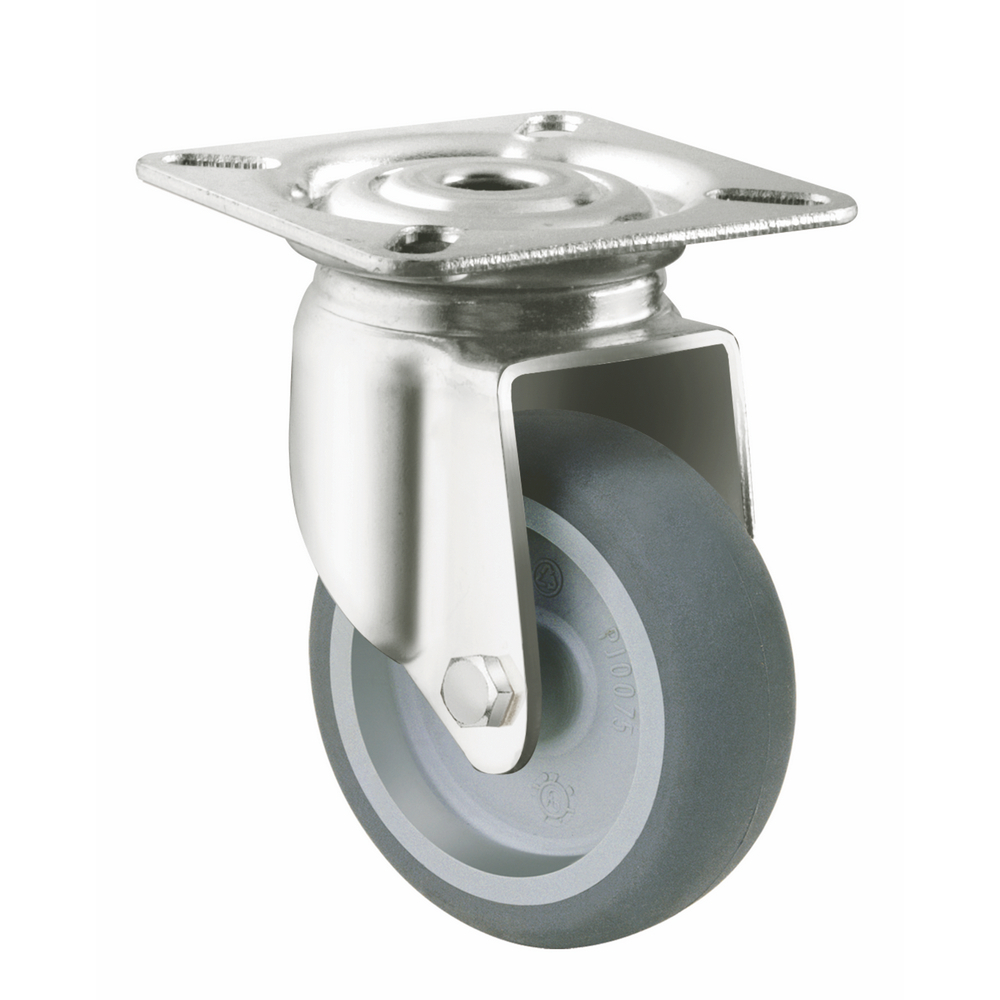 Best Selling Oem Odm Customized Support Grey Color 2 3 Inches 50-75 Kg Load Capacity Tpr Stainless Steel Apparatus Casters 1