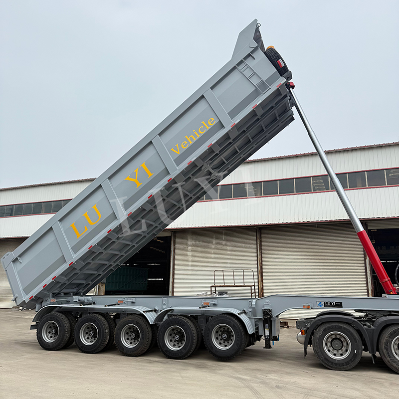 Low Price 5 Axles 70 Tons 5 Axle Dumper Tipper Semi Trailer 3