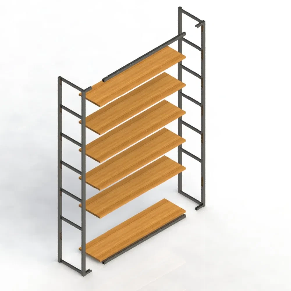 Multilayer Function Wooden Shelf Metal Frame Storage Display Rack Furniture 1