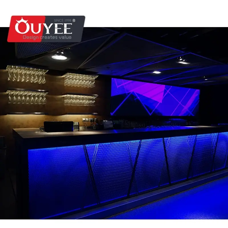 Table de comptoir de bar de boîte de nuit avec décoration lumineuse LED 1