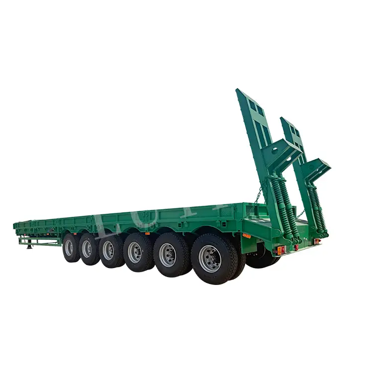 High Quality 6-axle 80tons Low Flatbed Semi-trailer 1