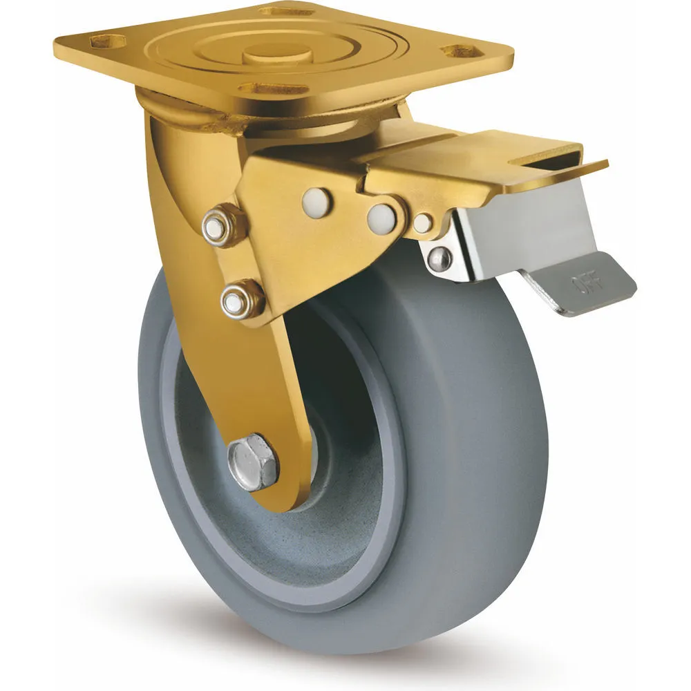 Heavy Load Casters Anti-static Silent 6inch Caster Wheel For Shopping Malls 1