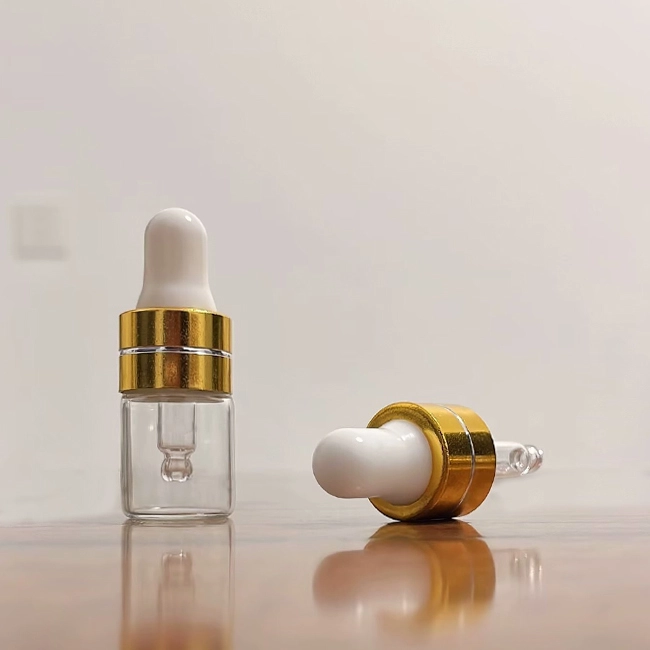 Mini Clear Bamernglas Dropper -Flaschen - 1ml 2ml 3ml 5ml 10 ml ätherische Öl Parfümfläschchen 1