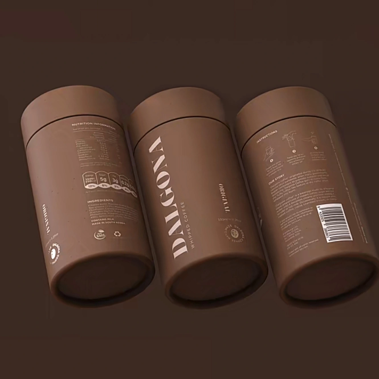 Emballage de tube en papier cylindre noir pour l'huile essentielle de parfum 1