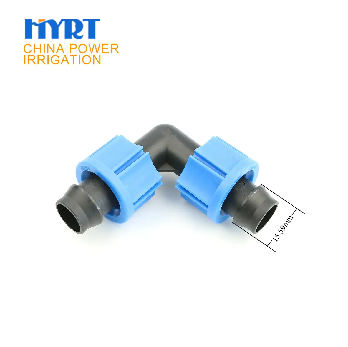 HYRT 16mm 灌溉胶带塑料锁定出口三通 1