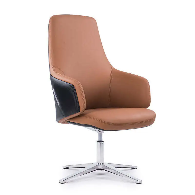 2025 New Desk Chair Pu Leather Office 360 Degree Swivel Rolling Office Chair With Armrests And Adjustable Height 1
