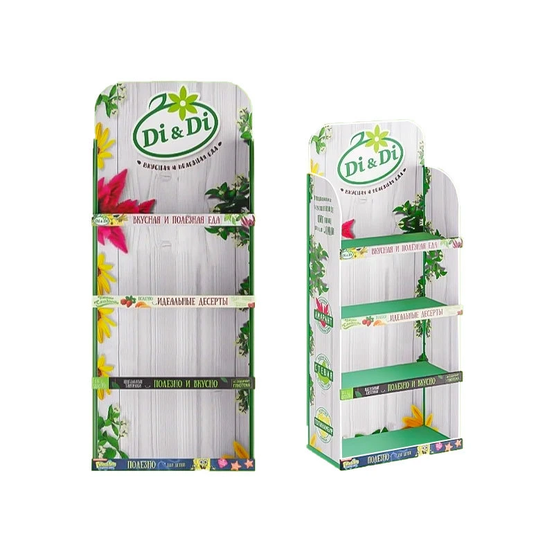 小売マーケティング向けの多用途で調整可能な段ボール製ディスプレイスタンド 1