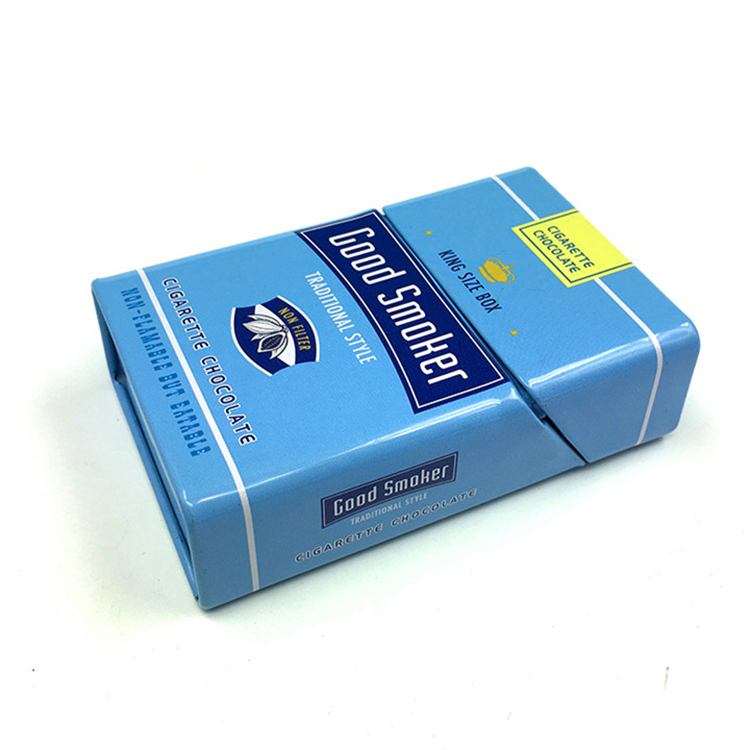 New Arrival High Fashion Custom Print Squared Plain Cigarette Pack Tin Box With Hinged Lid Wholesale 5