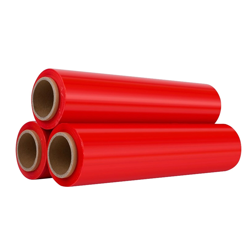 Red lldpe Palettenwickelfilm 50 cm*20um*300 m PE -Schutzplastikfilm zum Verpacken 1