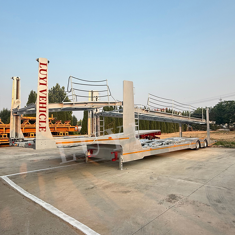 8 Bits Galvanized Car Carrier Semi Trailer | LUYI 7