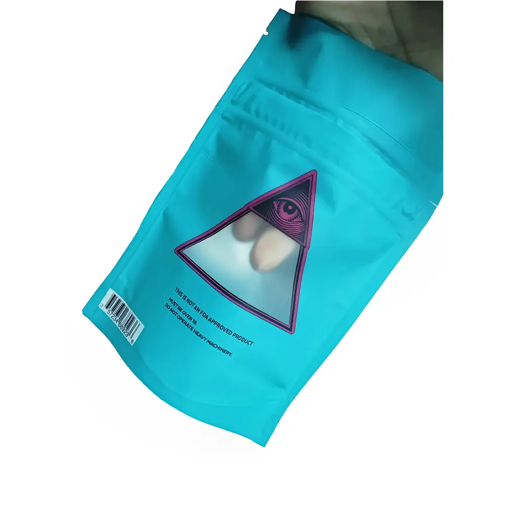 Custom Tobacco Packaging Humidifier Plastic Pouches With Zipper And Window 4