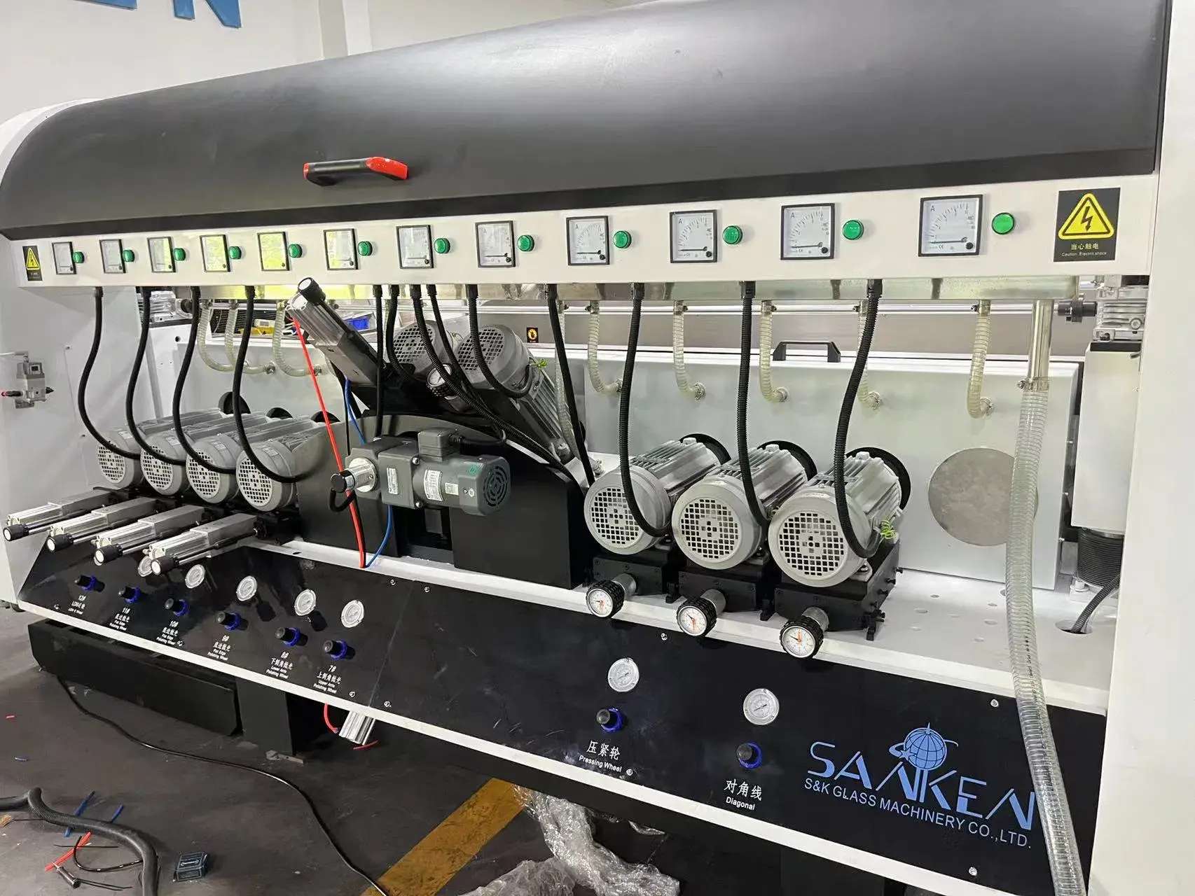 SANKEN Glass Straight Line Double Edging Machine-SKDE-6024A