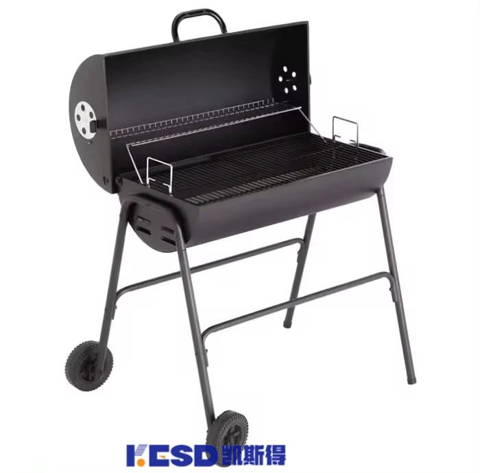 Kaesid Heavy-Duty Charcoal Oil Barrel BBQ Grill – Outdoor Barbecue Wood Grill with Carbon Steel Construction 1