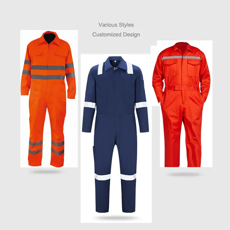 Customizable designs in multiple styles for high-visibility industrial and construction coveralls 1