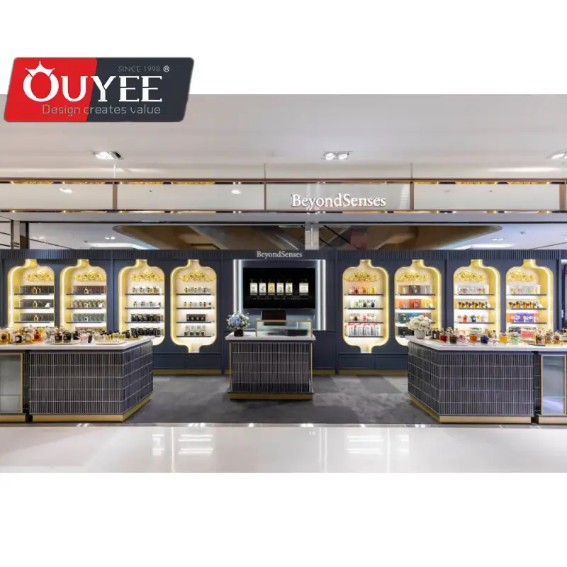 Quiosque de perfumes para shopping - Vitrine para bar de fragrâncias e expositor de aromas 1