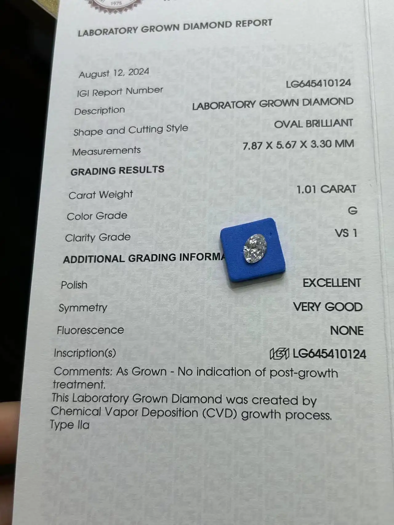 DKL Jewelry 2 Carat Lab Grown Oval Diamond 2 Carat Lab Grown Oval Diamond Company 4