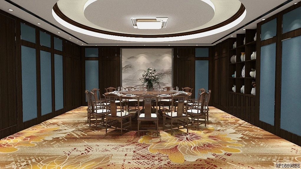 Axminster Wool Nylon Blend Wall-to-Wall Hotel Carpet 7