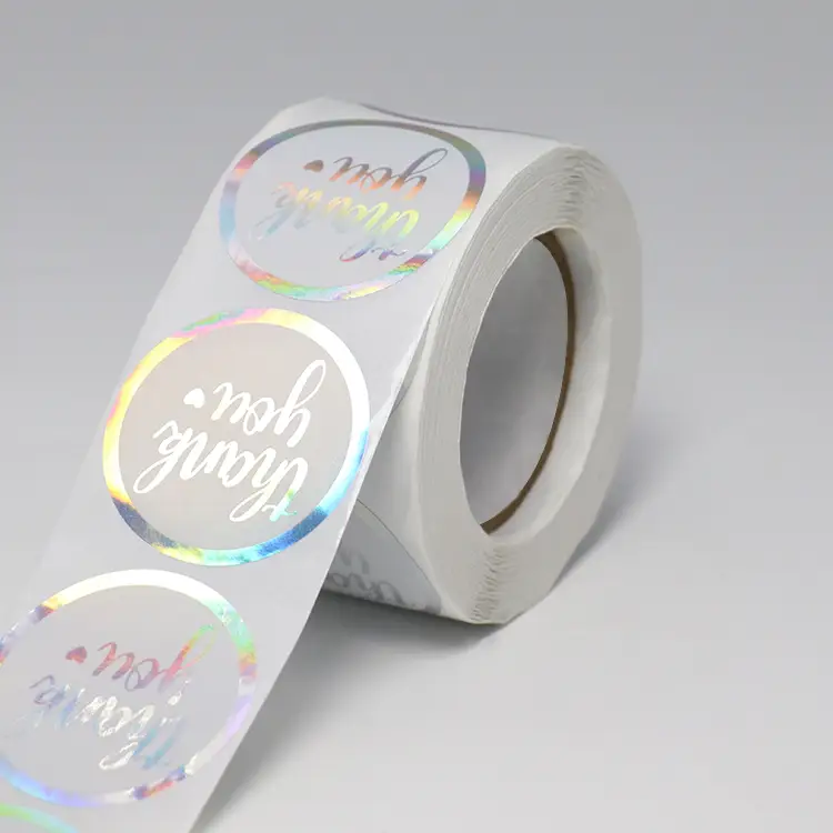 Adesivi rotondi in PVC da 2,5 cm con scritta "Grazie" - 100 pezzi 1