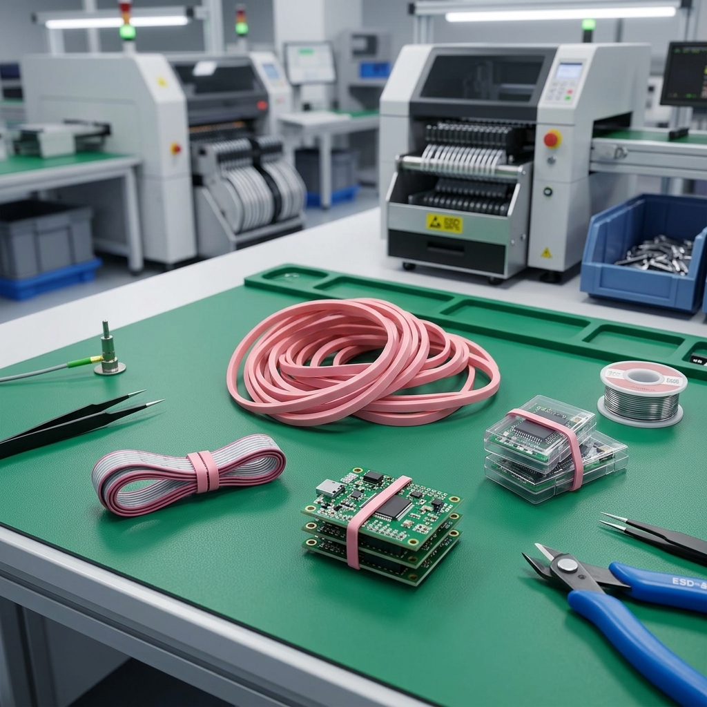 Anti-Static Natural Rubber Bands for Electronic Assembly – Bulk Wholesale 1