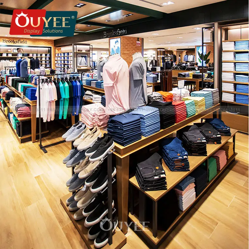 Ladentheke für Herrenbekleidung in Boutiquen und Bekleidungsgeschäften 1