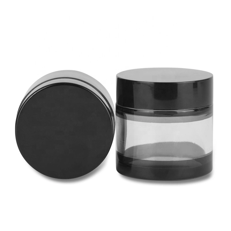 5ml Black Blue Tint Glass Cream Jar for Cosmetics 1