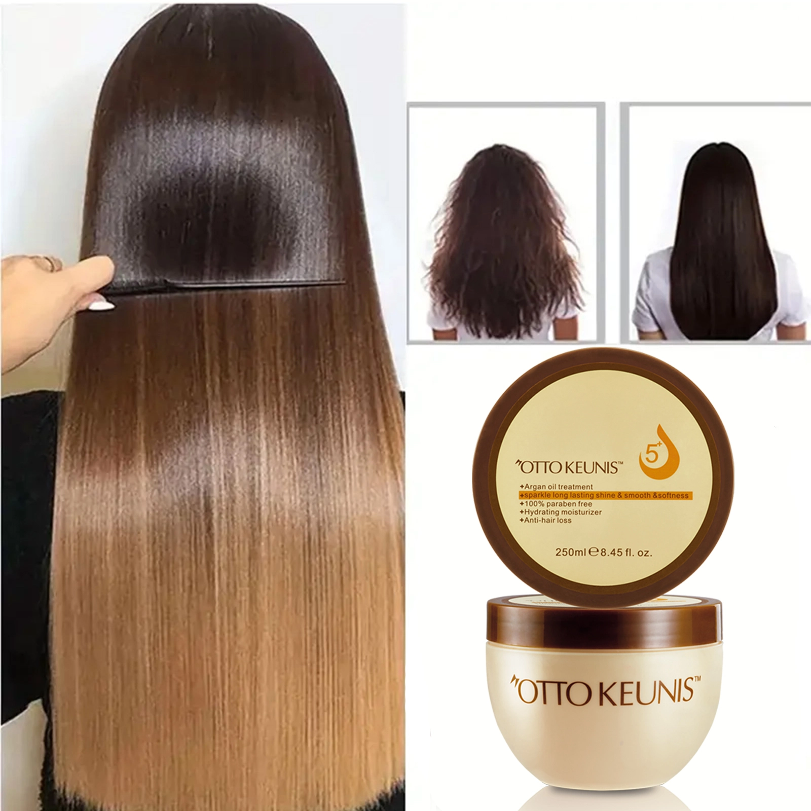 Маска для волос Factory Best с аргановым маслом Pure Magical Treatment, кератиновым коллагеном, питательная мягкая маска для волос 1