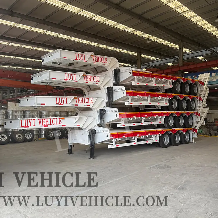 3 Axle 60 Tons Low Bed Semi Trailer | LUYI 1