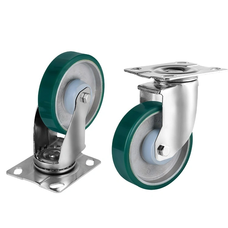 High Quality Customizable Medium Duty Pu 5 Inch Polyurethane Caster Wheel For Work Bench 1