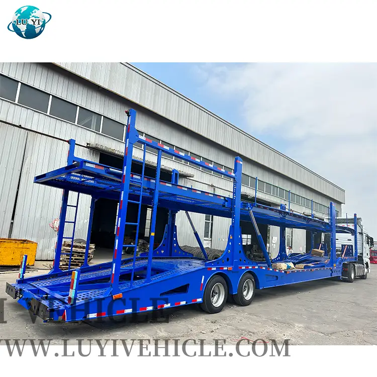 6 Car Double Deck Capacity Car Transport Semi Trailer 1