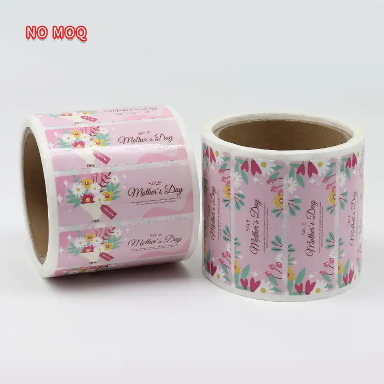 Rotoli di adesivi in ​​PVC impermeabili personalizzati con logo all'ingrosso (Cina) 1