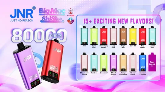 Jnr Big Mac Shisha Vape 80000 Puff 80K Dtl Vaping Rechargeable Disposable Vape 1