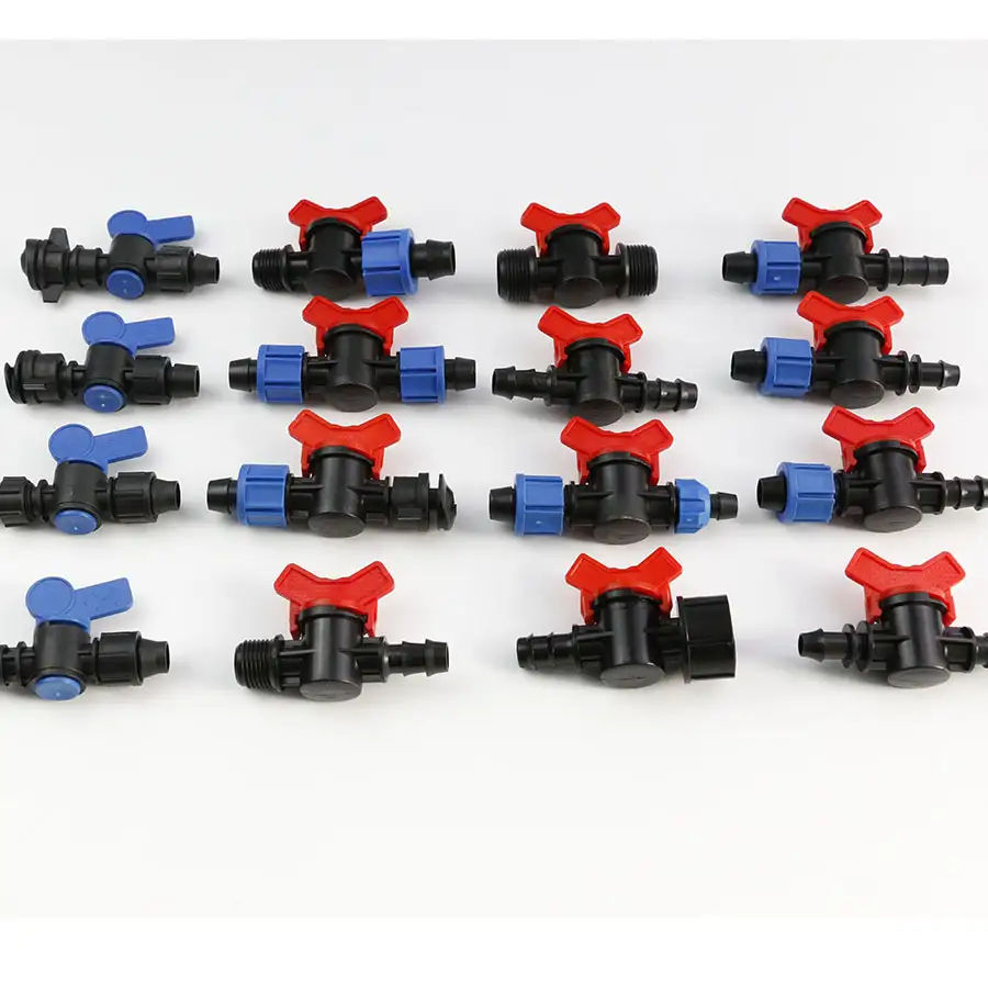 16/20/25mm塑料小阀门，适用于滴灌带/管道 1