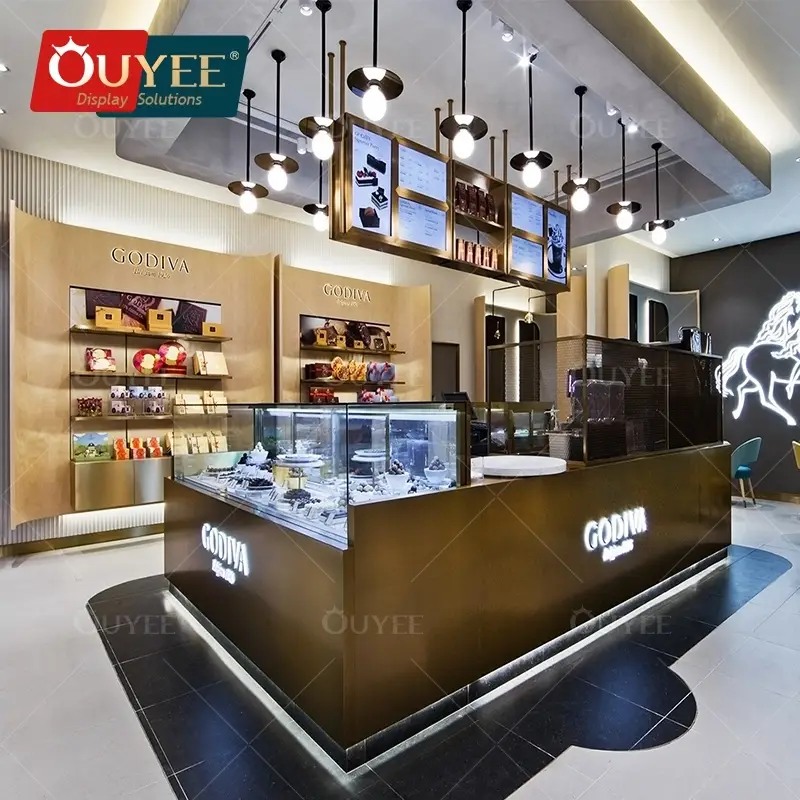 Maßgefertigter Bonbon-Gondel-Präsentationsständer für Süßwarengeschäfte 1