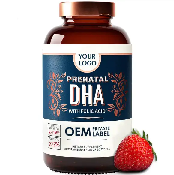 DHA Folic Acid Iron Biotin Vit D&C Zinc Prenatal 60 Veg Caps 1