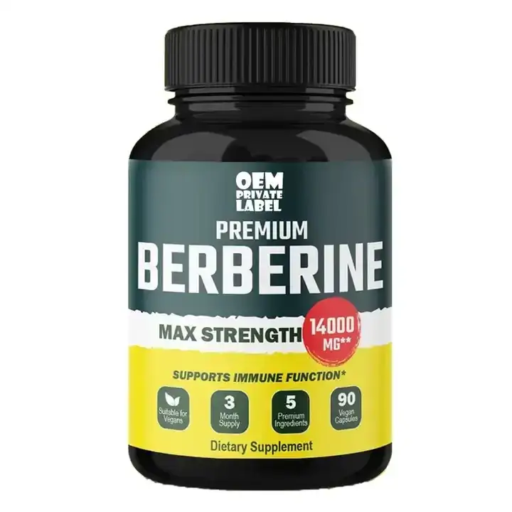 Berberine HCl 500mg Capsules w/ Ceylon Cinnamon 60/90/120ct 1