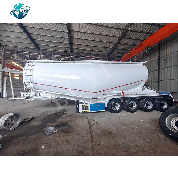 4 essieux Dry Powder Transport Tank Trailer 4