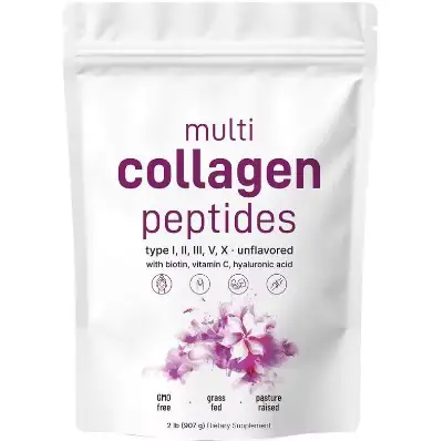 Keto-Friendly Full-Spectrum Multi-Collagen Powder w/ Vit C 1